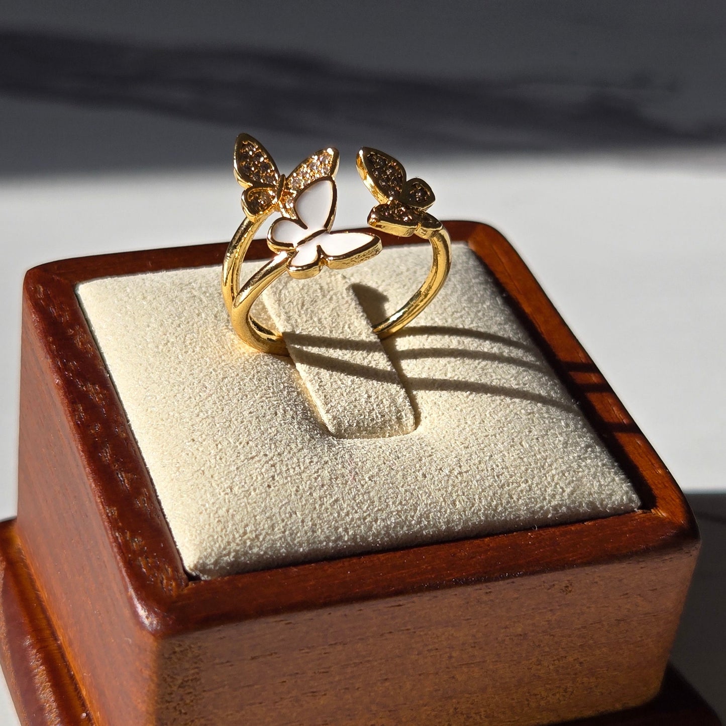 Golden Butterfly Jewelry Set