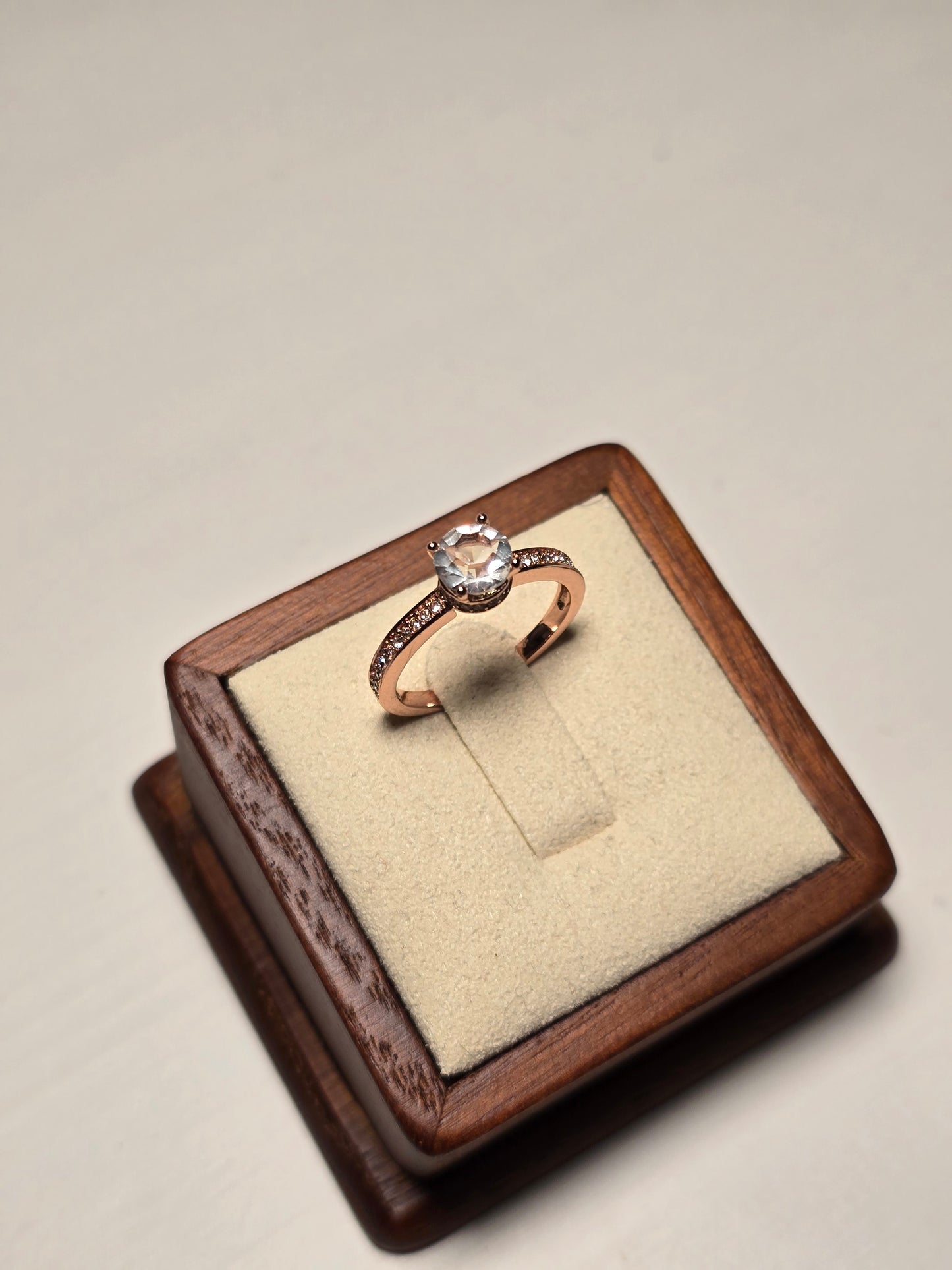 Elise Ring - Rose Gold and Crystal