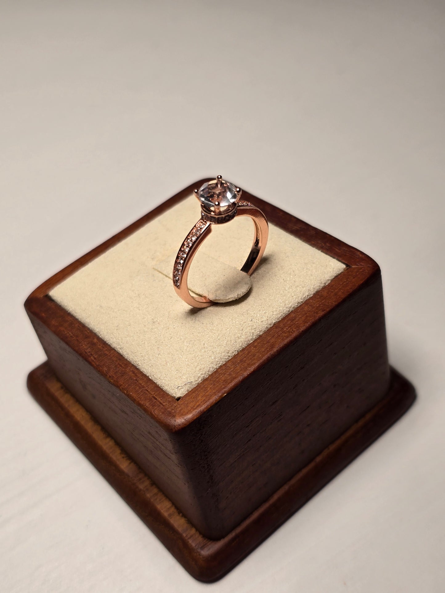 Elise Ring - Rose Gold and Crystal