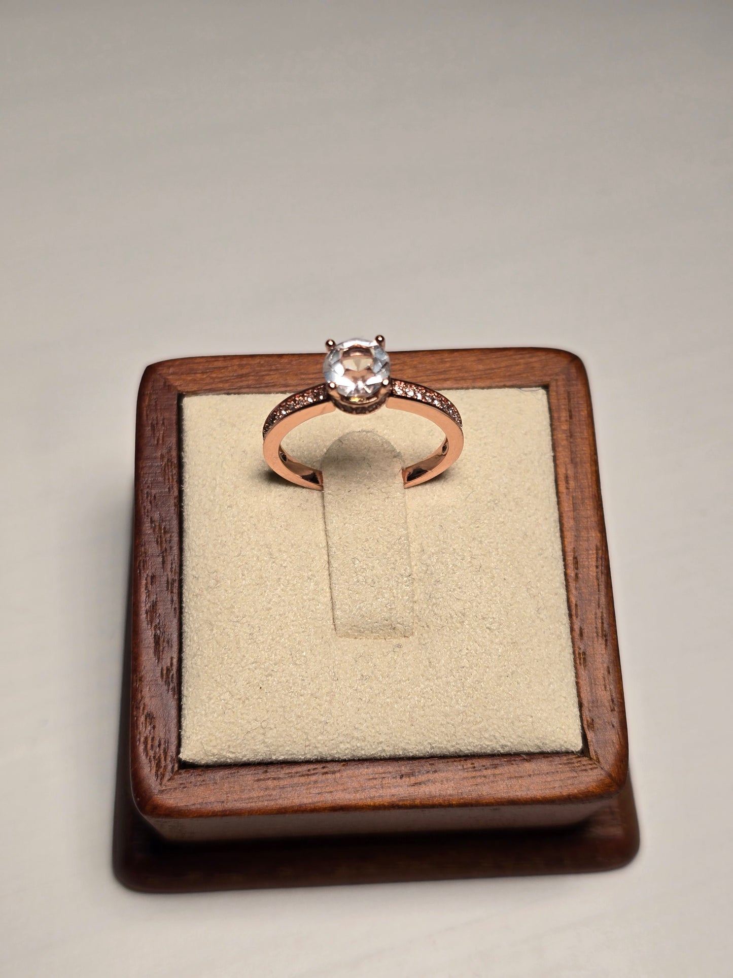 Elise Ring - Rose Gold and Crystal