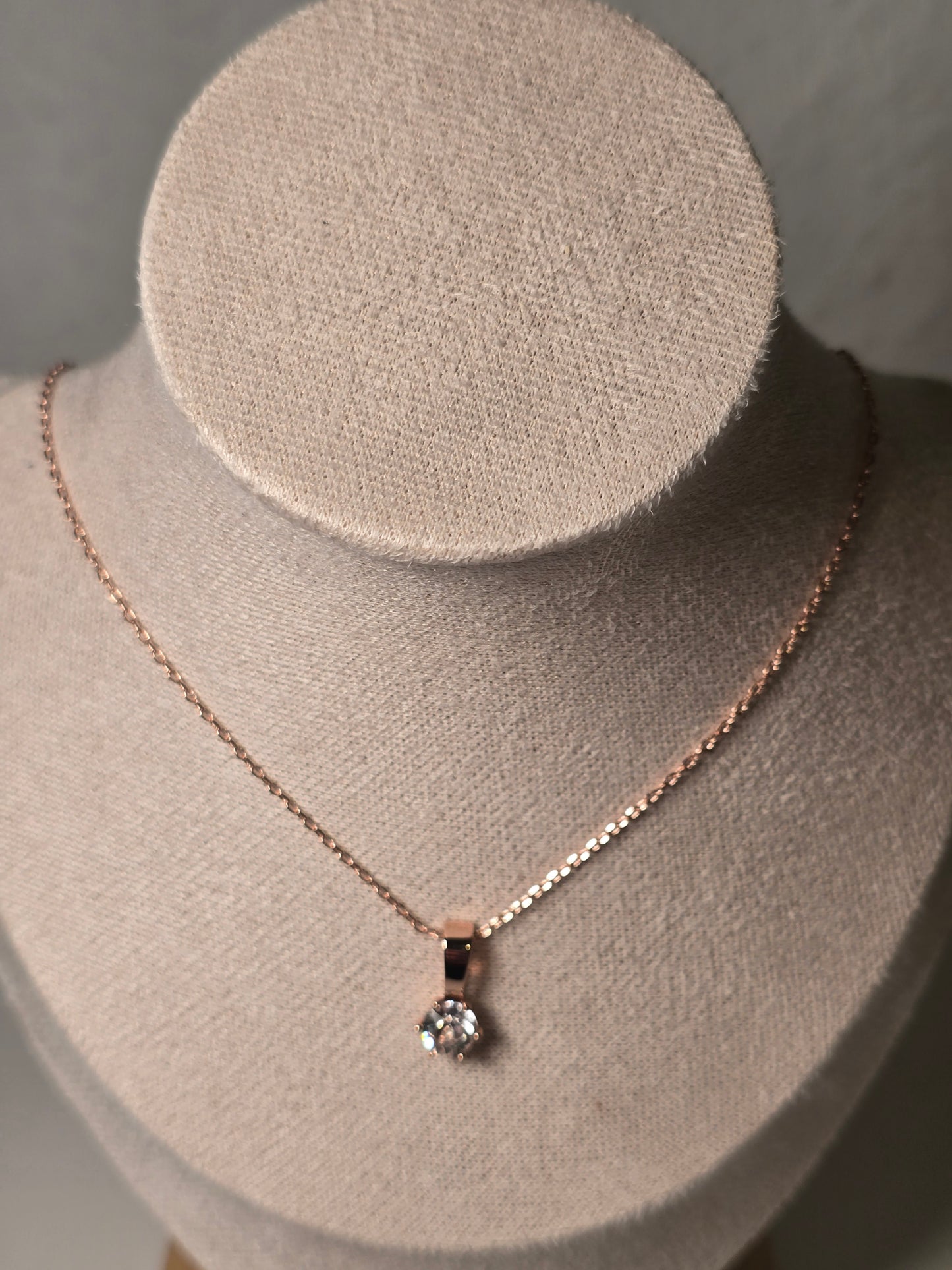 Birth Stone Pendants - Rose Gold and Crystal