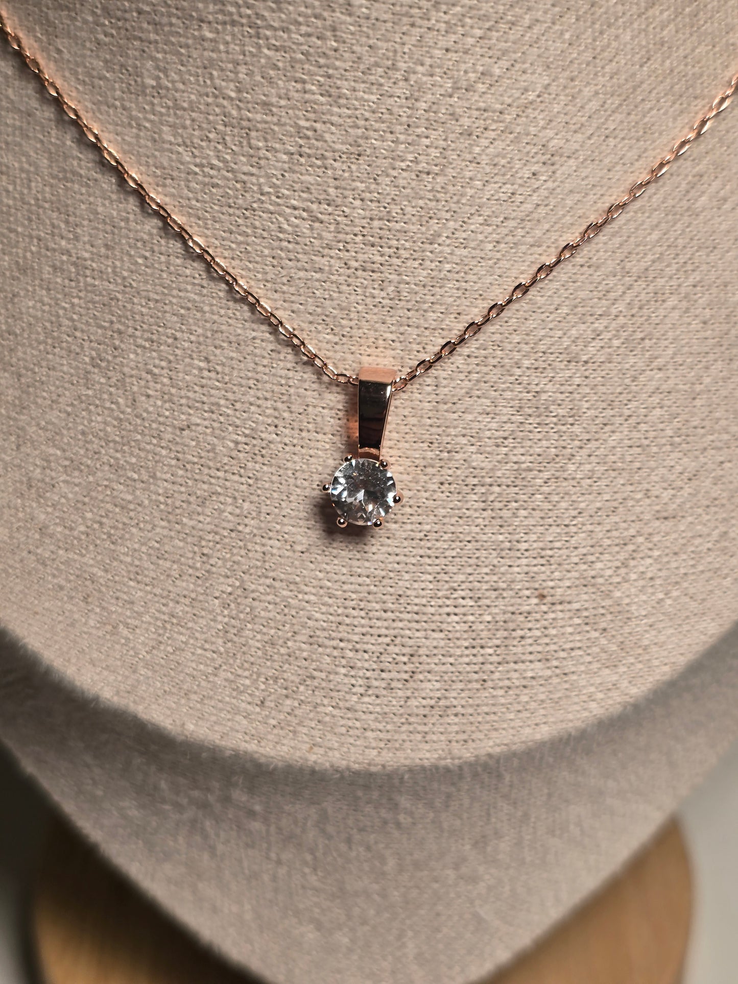 Birth Stone Pendants - Rose Gold and Crystal