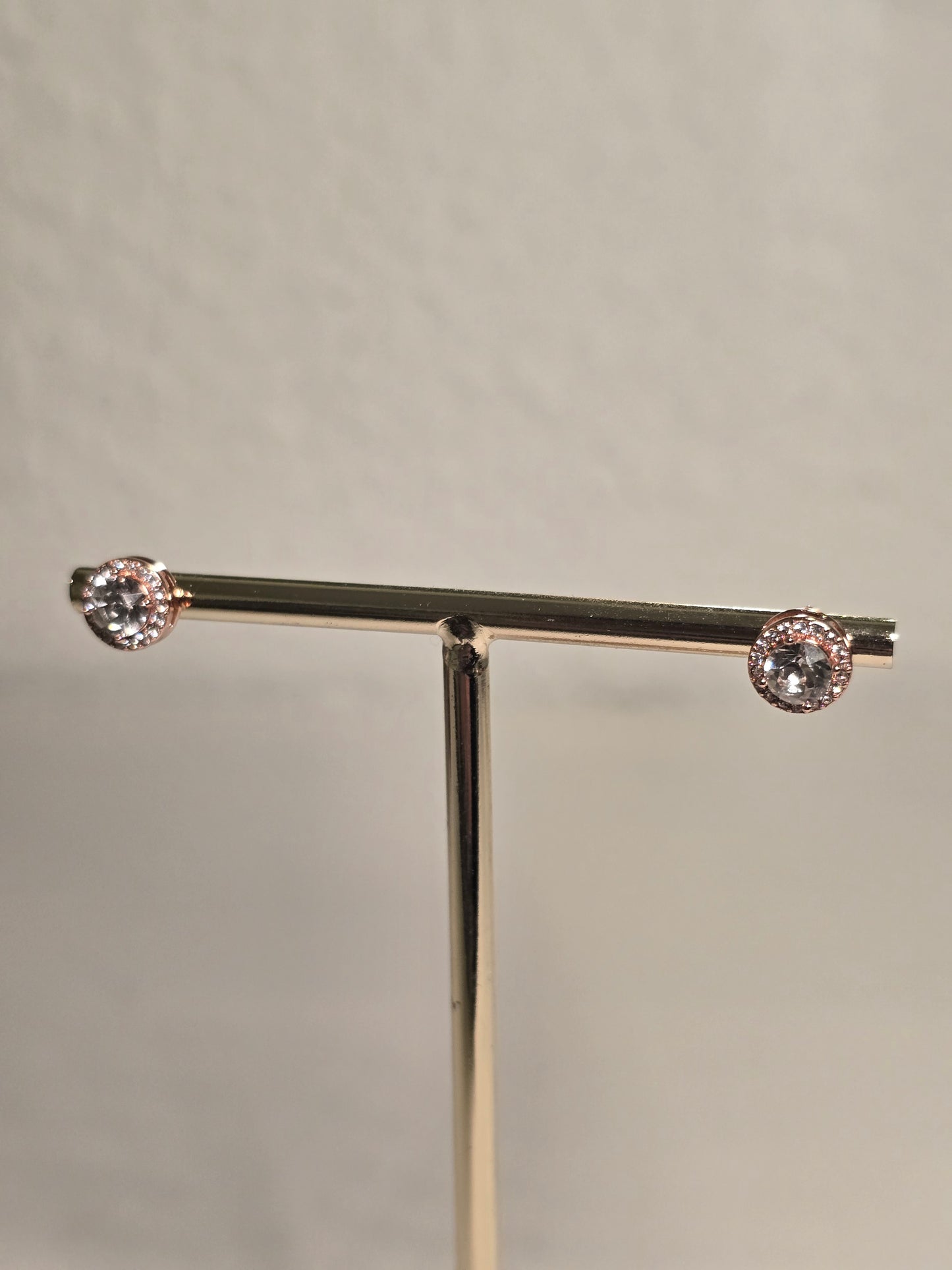 Sophia Earrings - Rose Gold and Crystal