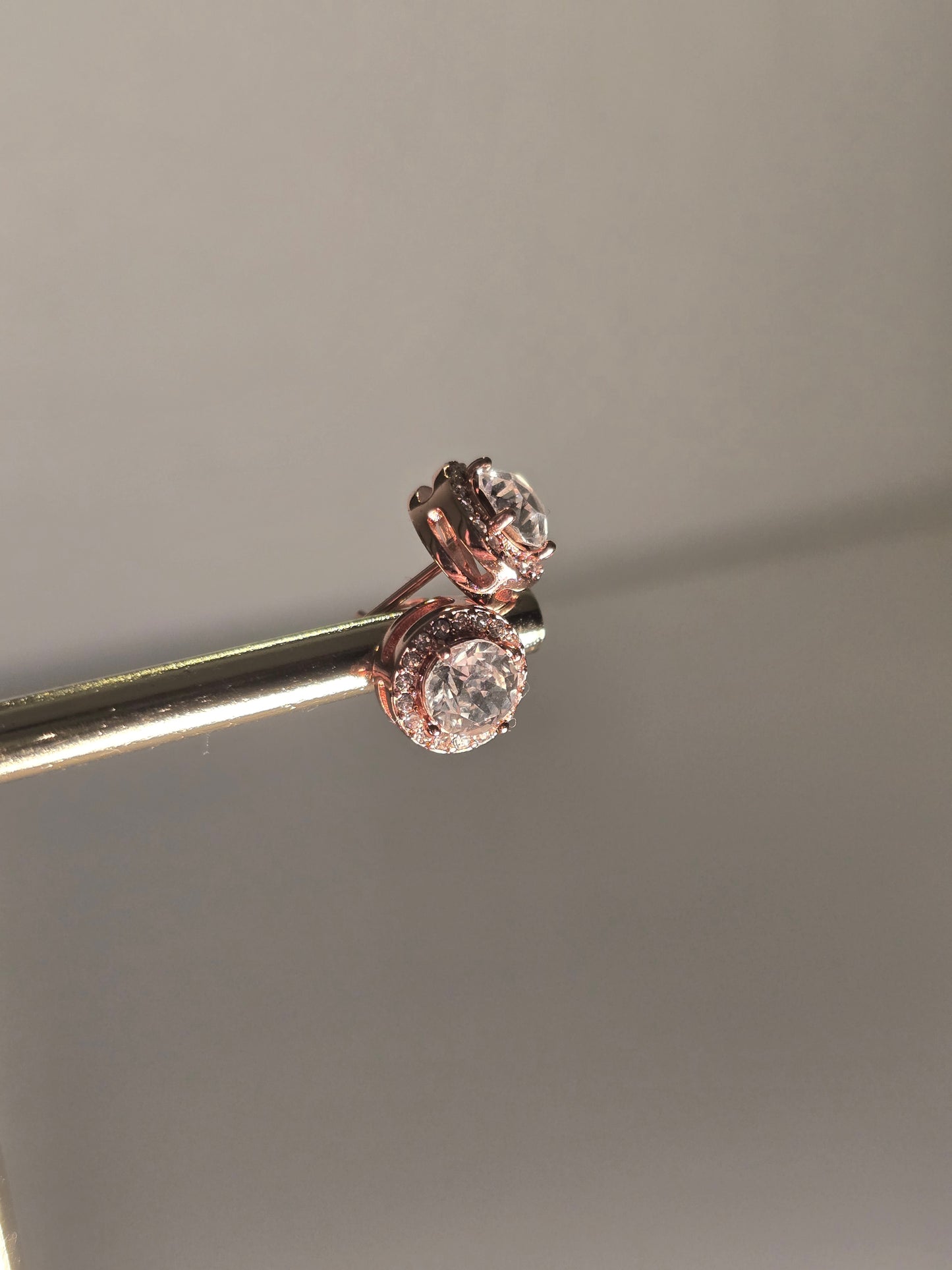Sophia Earrings - Rose Gold and Crystal