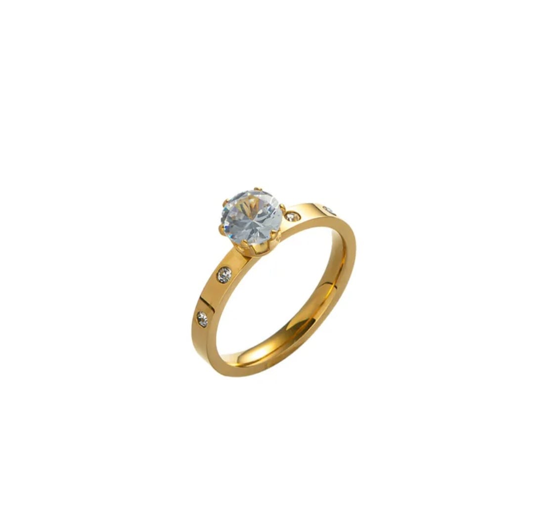 Timeless Gold Rhinestone Ring