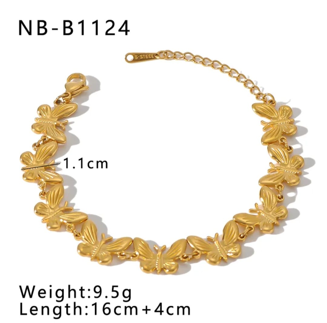 Golden Butterfly Bracelet