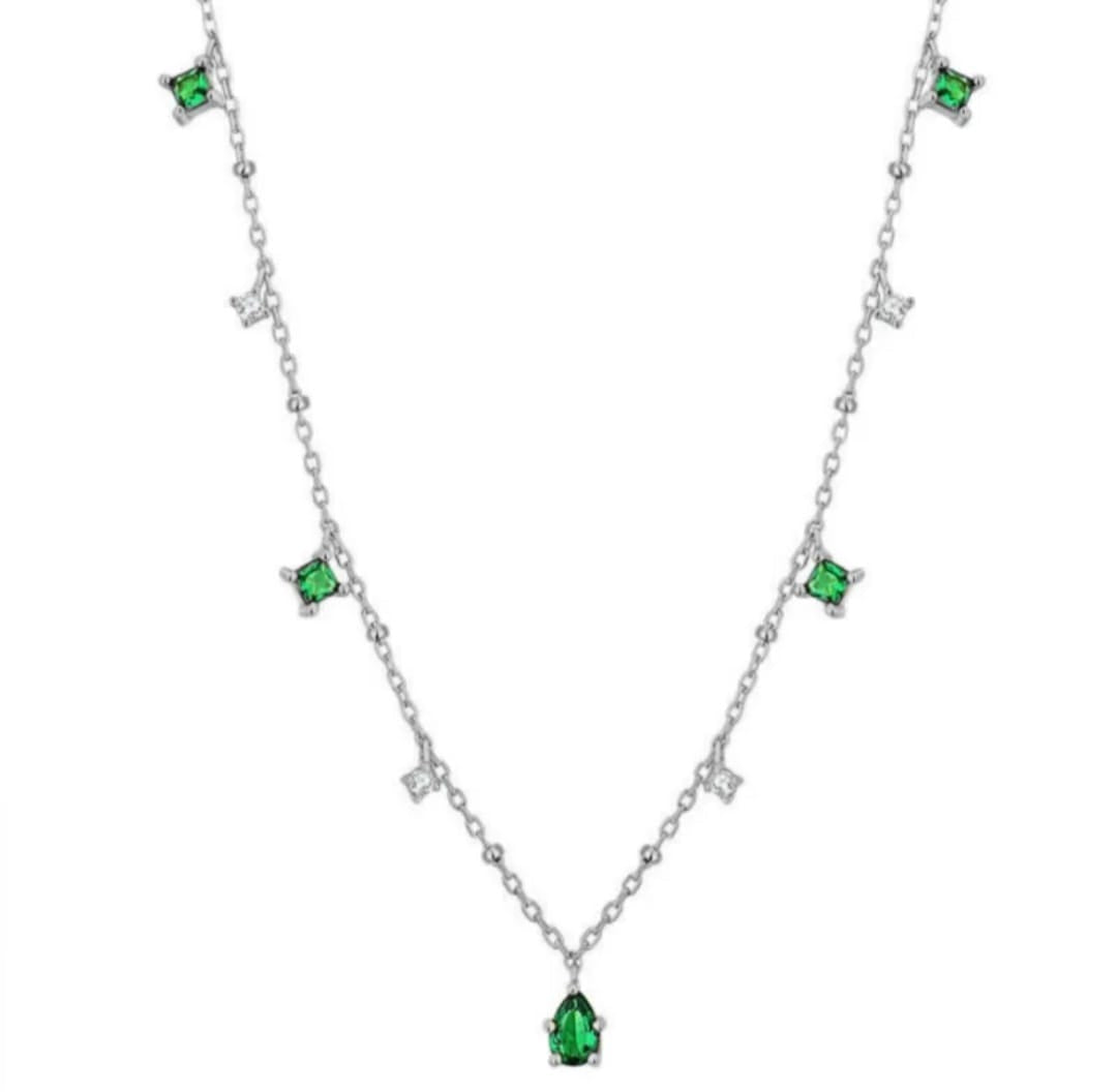 Silver Emerald Elegance