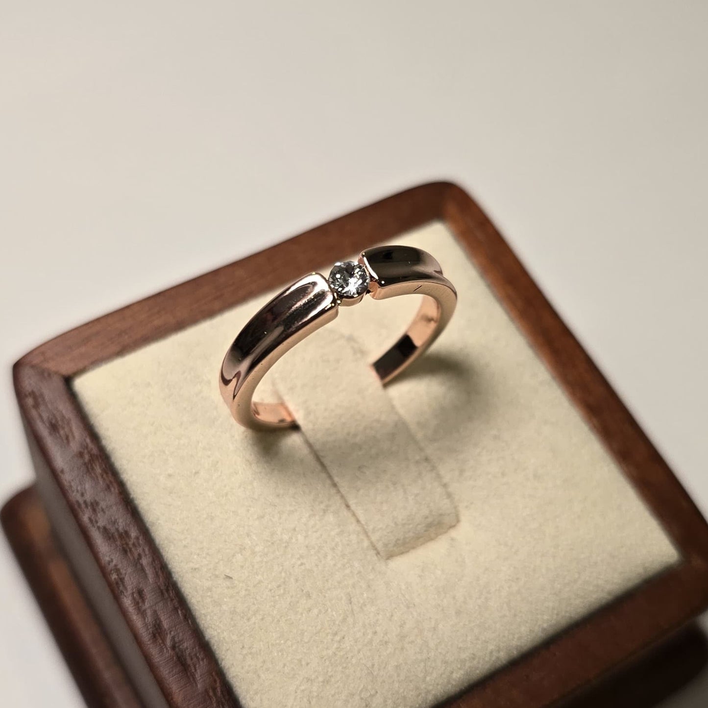 Simplicity Ring β Rose Gold and Crystal