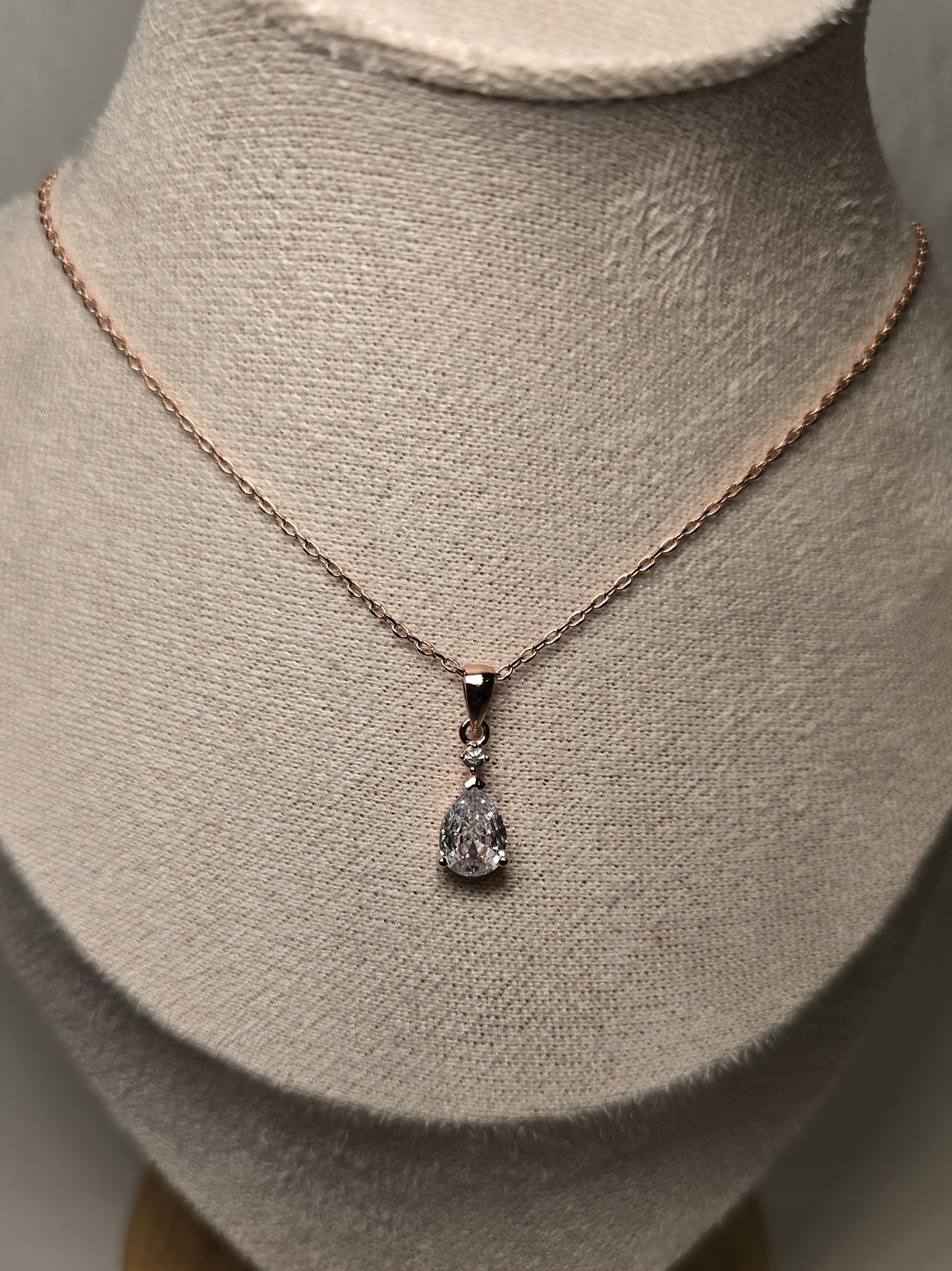 Princess Pendants - Rose Gold and Crystal