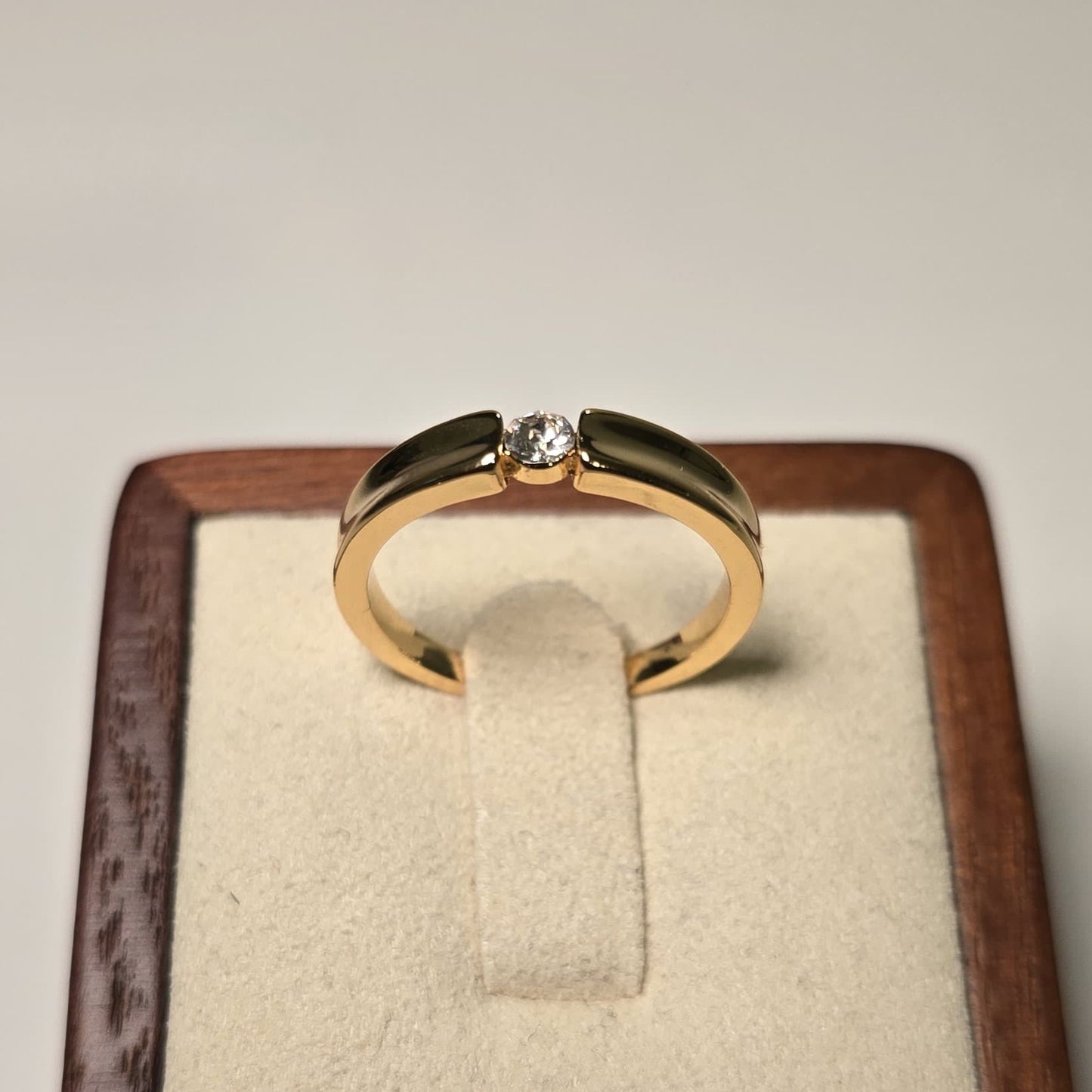 Simplicity Ring β Gold and Crystal