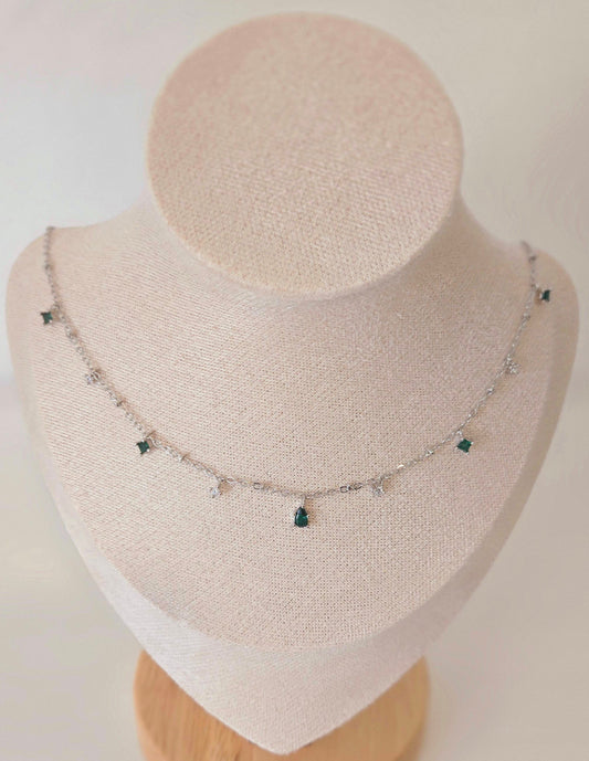 Silver Emerald Elegance