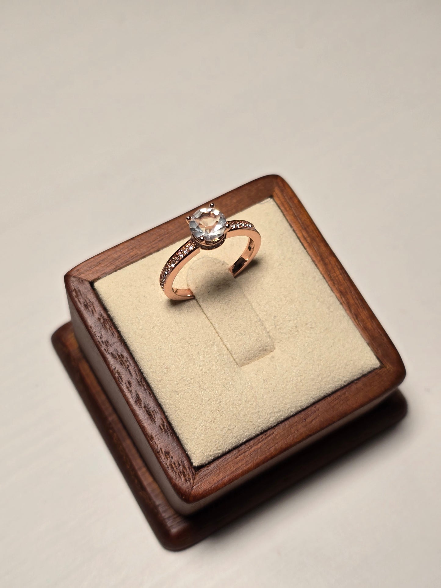 Elise Ring - Rose Gold and Crystal