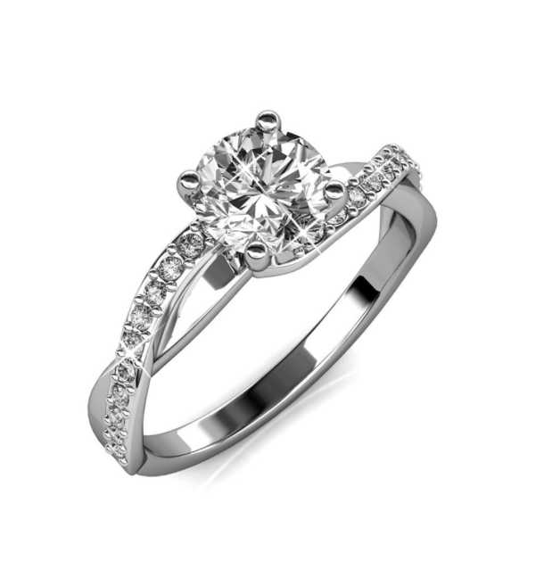 Eleanor Ring – Silver and Crystal