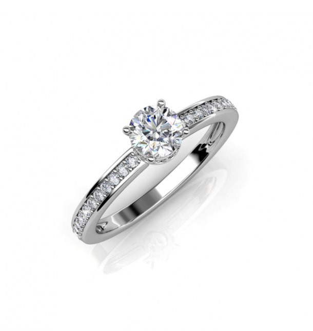 Elise Ring – Silver and Crystal