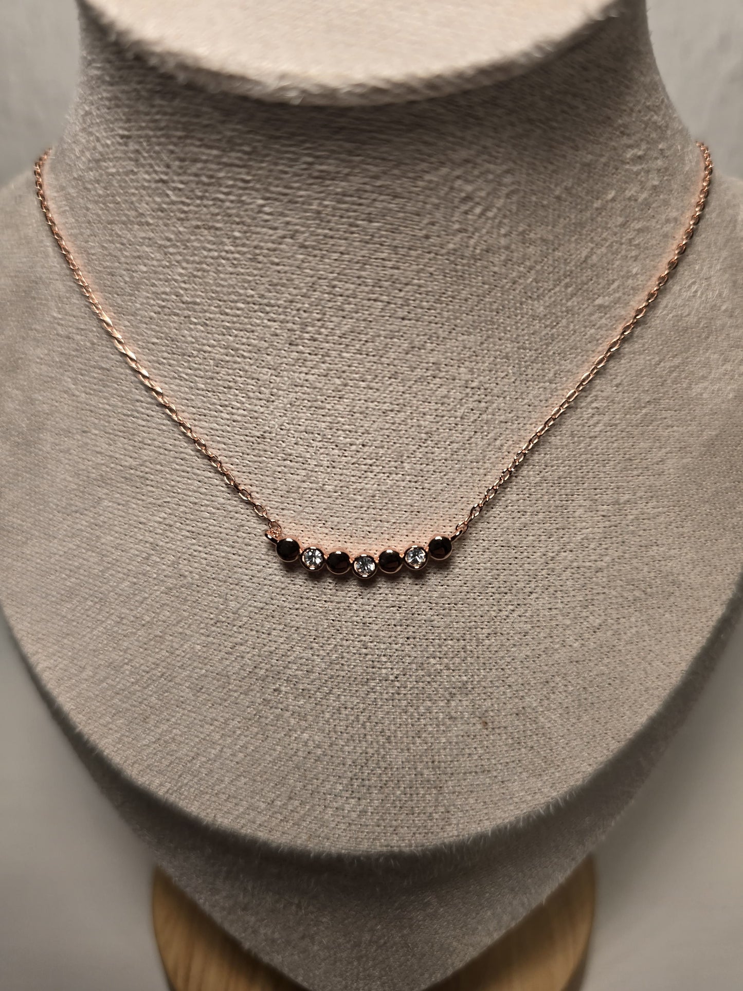 Evelyne Pendants - Rose Gold and Crystal