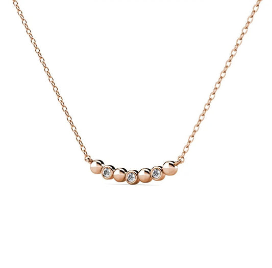 Evelyne Pendants - Rose Gold and Crystal