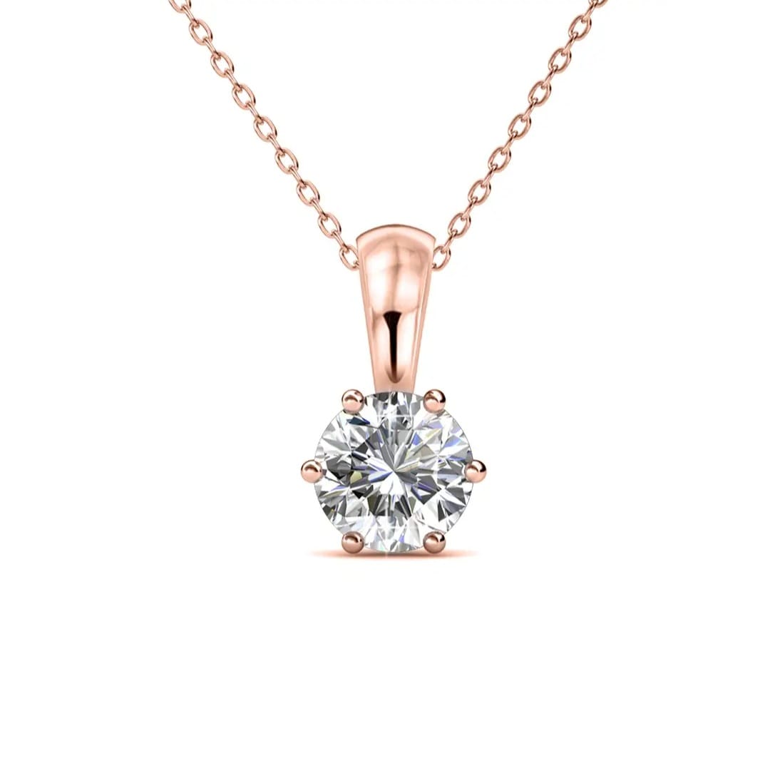 Birth Stone Pendants - Rose Gold and Crystal