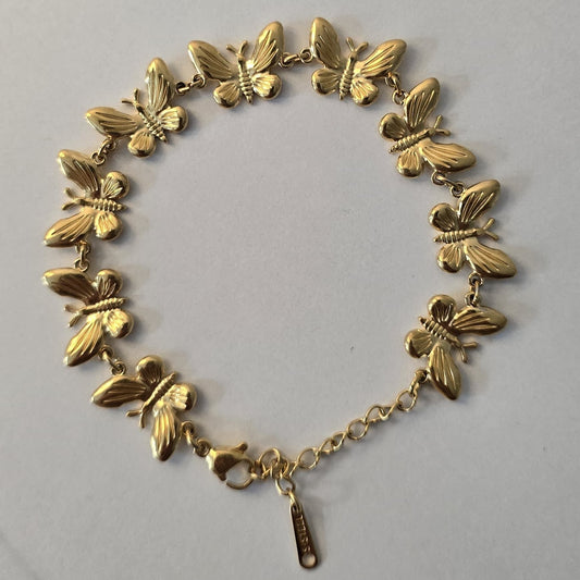 Golden Butterfly Bracelet