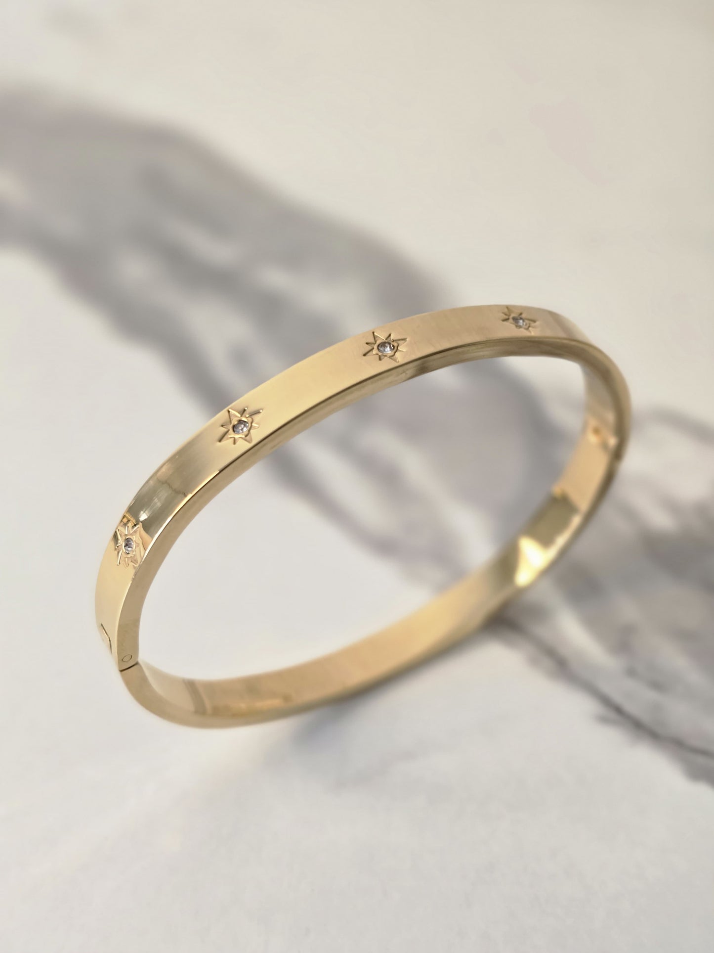 Gold Starburst Bangle