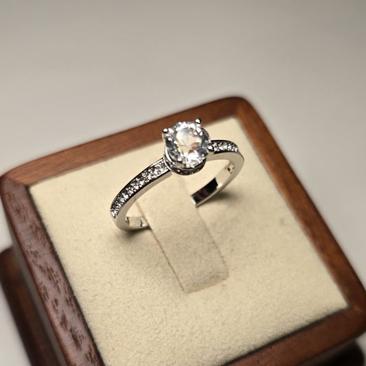 Elise Ring – Rose Gold and Crystal